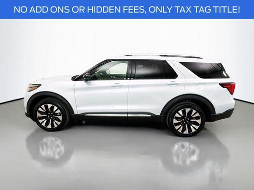 White 2026 Ford Explorer Platinum