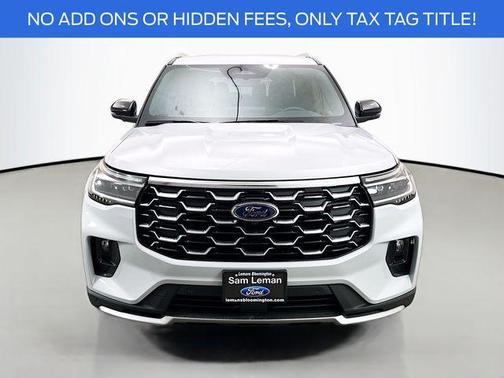 White 2026 Ford Explorer Platinum
