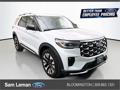 White 2026 Ford Explorer Platinum