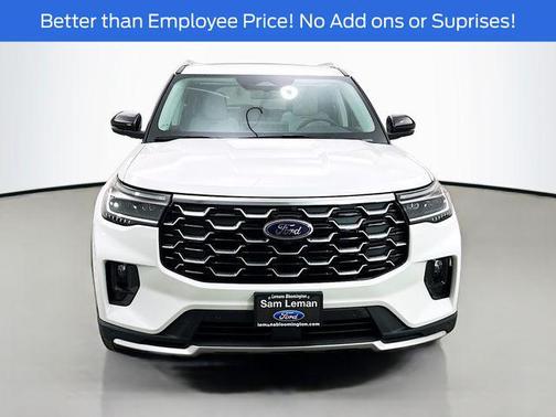 Star White Metallic Tri-Coat 2026 Ford Explorer Platinum