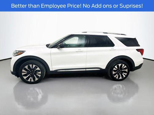 Star White Metallic Tri-Coat 2026 Ford Explorer Platinum