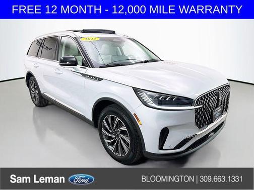 Crystal White 2025 Lincoln Aviator Premiere