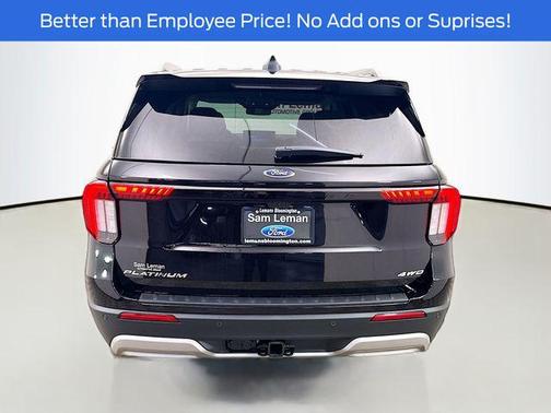 Black 2026 Ford Explorer Platinum