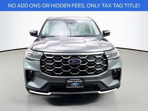 Gray 2026 Ford Explorer Platinum