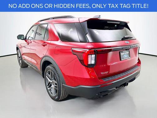 Rapid Red Metallic Tinted Clearcoat 2026 Ford Explorer ST-Line