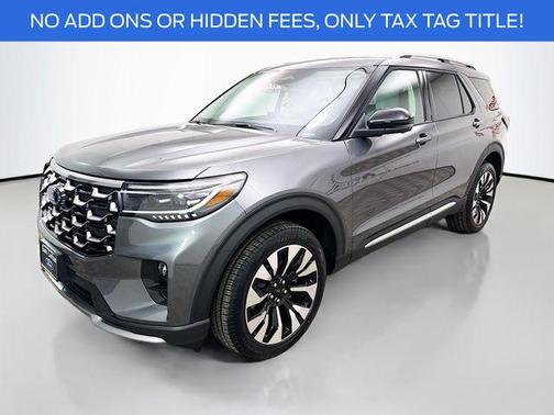 Gray 2026 Ford Explorer Platinum