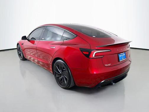 Red 2025 Tesla Model 3 Performance