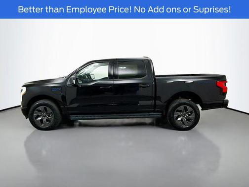 Agate Black Metallic 2025 Ford F-150 Lightning Flash