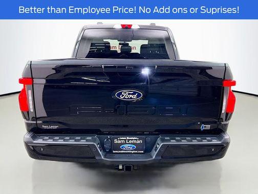 Agate Black Metallic 2025 Ford F-150 Lightning Flash