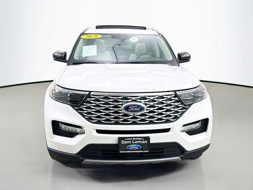 White 2021 Ford Explorer Platinum
