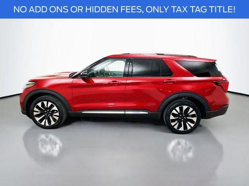 Rapid Red Metallic Tinted Clearcoat 2026 Ford Explorer Platinum