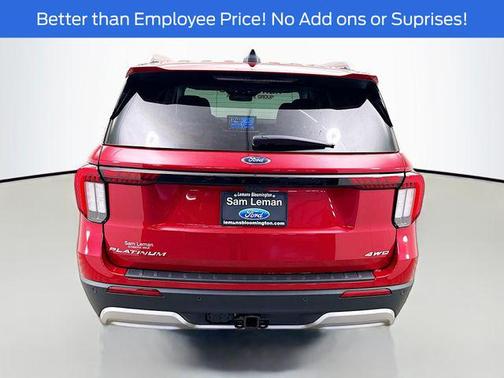 Rapid Red Metallic Tinted Clearcoat 2026 Ford Explorer Platinum