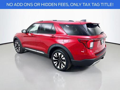 Rapid Red Metallic Tinted Clearcoat 2026 Ford Explorer Platinum