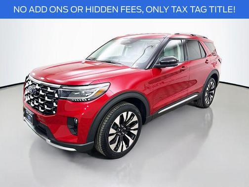 Rapid Red Metallic Tinted Clearcoat 2026 Ford Explorer Platinum