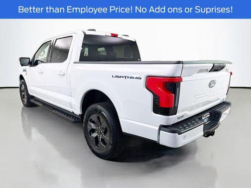 Space White Metallic 2025 Ford F-150 Lightning Flash