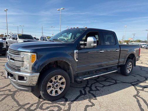 Blue 2017 Ford F-250 Lariat