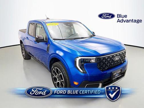 Blue 2025 Ford Maverick Lariat