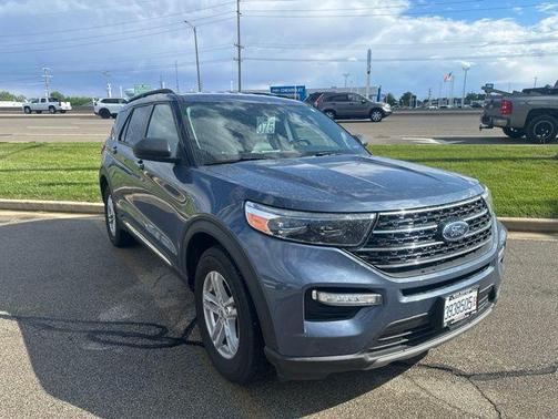 Blue Metallic 2021 Ford Explorer XLT