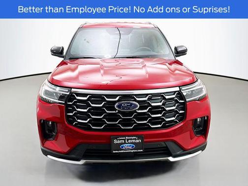 Rapid Red Metallic Tinted Clearcoat 2026 Ford Explorer Platinum