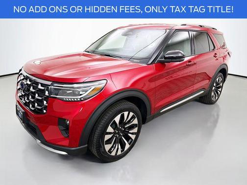 Rapid Red Metallic Tinted Clearcoat 2026 Ford Explorer Platinum