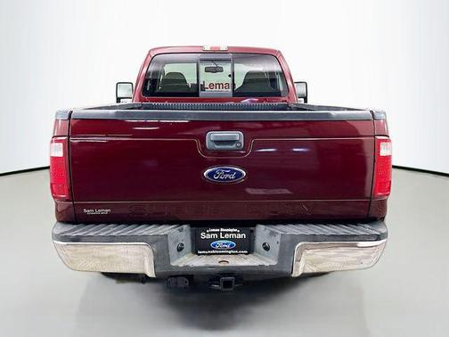 Red 2010 Ford F-250 XLT