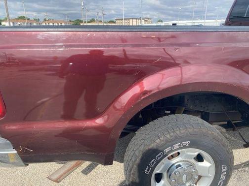 Red 2010 Ford F-250 XLT
