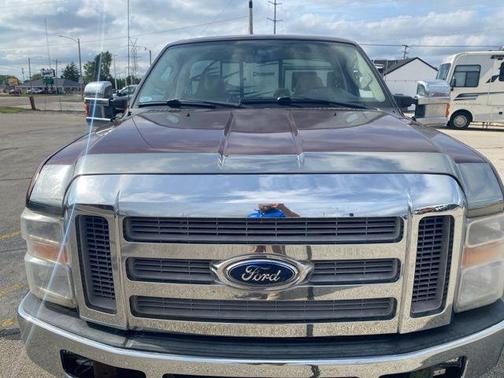 Red 2010 Ford F-250 XLT
