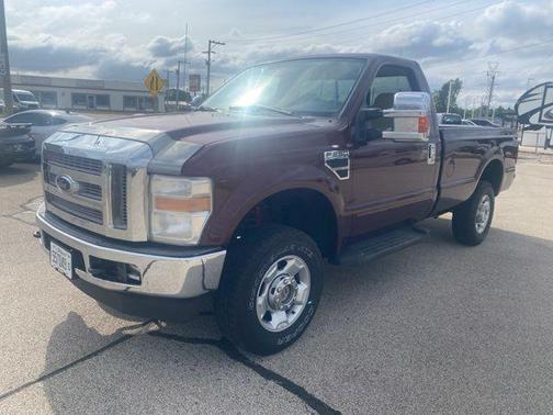 Red 2010 Ford F-250 XLT
