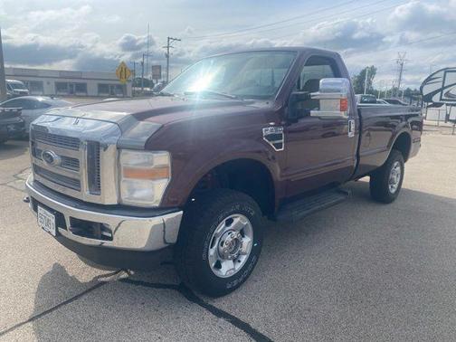 Red 2010 Ford F-250 XLT