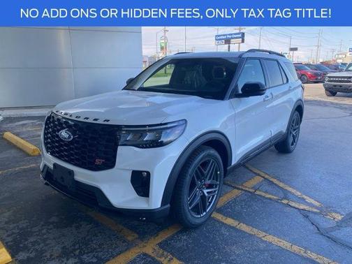 Star White Metallic Tri-Coat 2026 Ford Explorer ST
