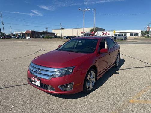 Red 2010 Ford Fusion Sport