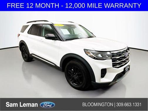 White Metallic 2025 Ford Explorer Active