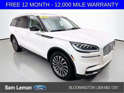 White Metallic 2024 Lincoln Aviator Reserve AWD