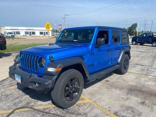 Hydro Blue Pearl Coat 2021 Jeep Wrangler Unlimited Sport Altitude