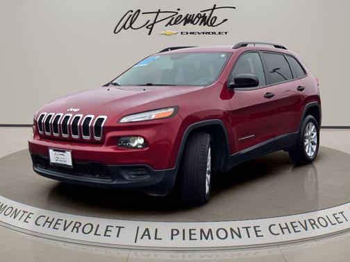 Deep Cherry Red Crystal Pearlcoat 2017 Jeep Cherokee Sport