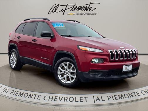 Deep Cherry Red Crystal Pearlcoat 2017 Jeep Cherokee Sport