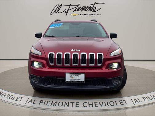 Deep Cherry Red Crystal Pearlcoat 2017 Jeep Cherokee Sport