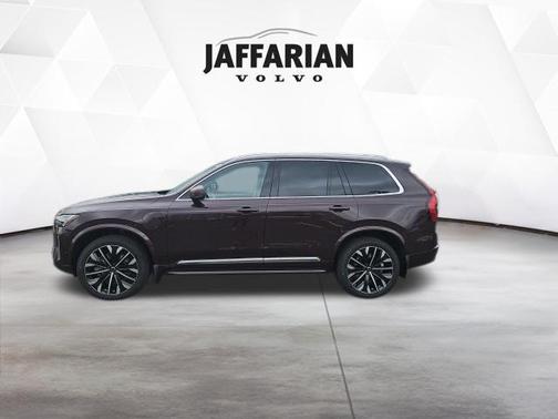 Mulberry Red Metallic 2026 Volvo XC90 Plug-In Hybrid Ultra, T8 AWD, Electric/Gasoline, Bright, 6 Seats