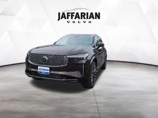 Mulberry Red Metallic 2026 Volvo XC90 Plug-In Hybrid Ultra, T8 AWD, Electric/Gasoline, Bright, 6 Seats