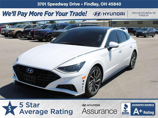 Quartz White 2022 Hyundai SONATA Limited