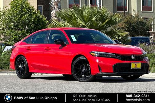 Crystal Black Pearl 2025 Honda Civic Sport