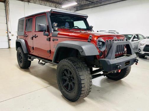 Burgundy 2009 Jeep Wrangler Unlimited X