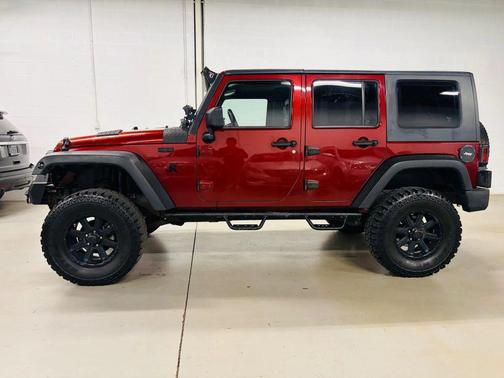 Burgundy 2009 Jeep Wrangler Unlimited X
