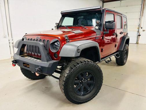 Burgundy 2009 Jeep Wrangler Unlimited X