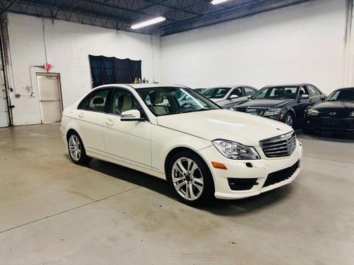 White 2012 Mercedes-Benz C-Class C 300 4MATIC Luxury