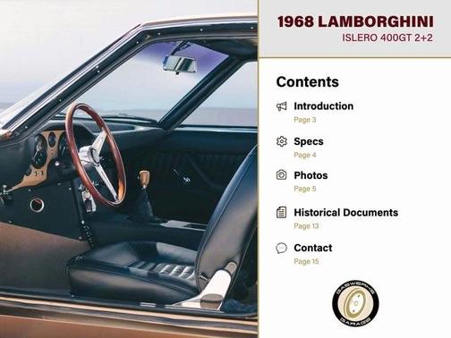 1968 Lamborghini Islero 2+2