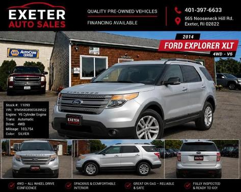 Silver 2014 Ford Explorer XLT