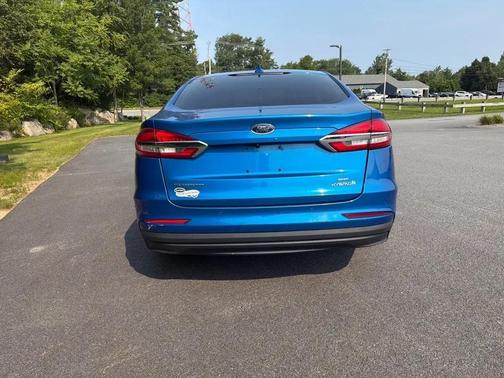 Blue 2019 Ford Fusion Hybrid SE