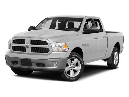 White 2014 RAM 1500 4WD Quad Cab 140.5'' Big Horn