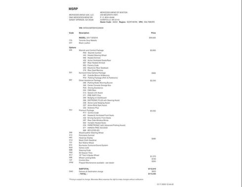 2017 Mercedes-Benz S-Class 4MATIC